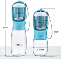 Portable Dog Water Bottle & Food Container-Blue-300 ml-State of Style