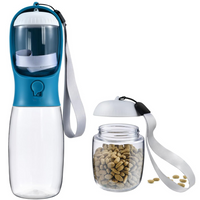Portable Dog Water Bottle & Food Container-Indigo-300 ml-State of Style