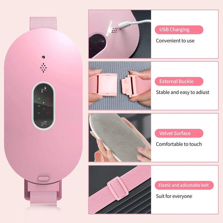Portable Electric Heating & Massage Pad – Womon-Pink-State of Style