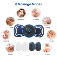 PORTABLE ELECTRIC MINI NECK MASSAGER WITH PAD & REMOTE CONTROL | INTELLIGENT MASSAGE DEVICE-With remote control-State of Style