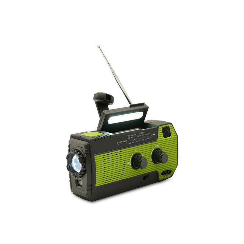 Portable Emergency Radio with Solar Power - PowerWave-Green-State of Style