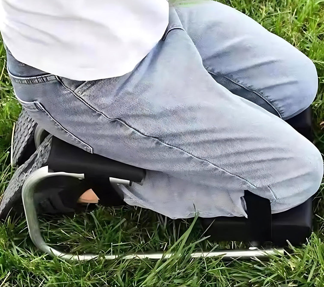 Portable Garden Kneeler and Stool - GardenEase Duo-Black-State of Style