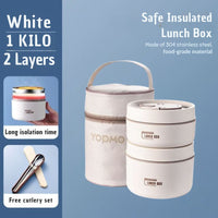Portable Insulated Meal Container Set - LunchMate-White-2 dozen + bag + FREE cutlery set-State of Style