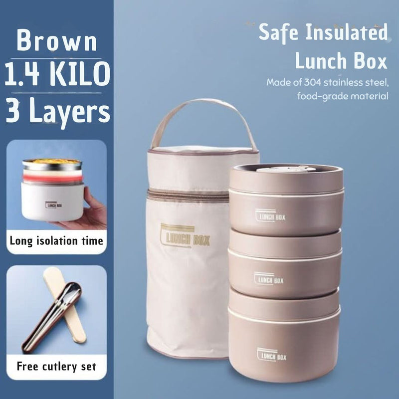 Portable Insulated Meal Container Set - LunchMate-White-2 dozen + bag + FREE cutlery set-State of Style