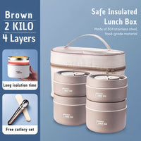 Portable Insulated Meal Container Set - LunchMate-White-2 dozen + bag + FREE cutlery set-State of Style