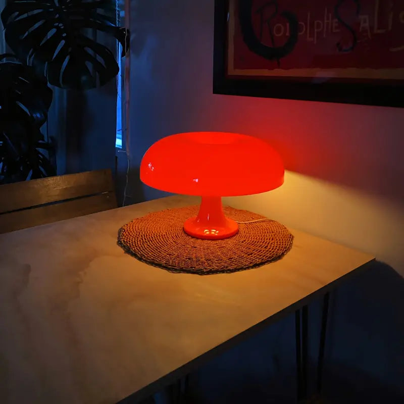 Portable & Luxury Mushroom Table Lamp - LumiShroom-Orange-State of Style