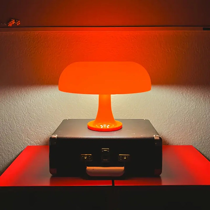 Portable & Luxury Mushroom Table Lamp - LumiShroom-Orange-State of Style