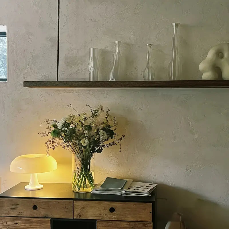 Portable & Luxury Mushroom Table Lamp - LumiShroom-White-State of Style