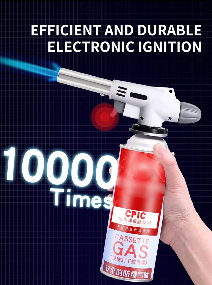 PORTABLE METAL BUTANE GAS STOVE – BBQ, CAMPING AND COOKING FLAME GUN-State of Style