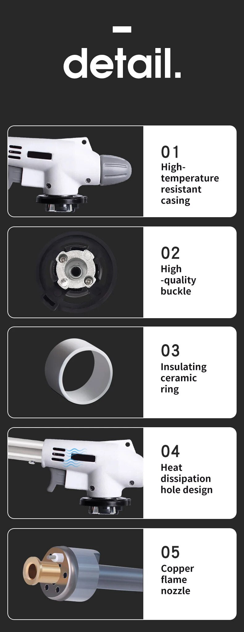 PORTABLE METAL BUTANE GAS STOVE – BBQ, CAMPING AND COOKING FLAME GUN-State of Style