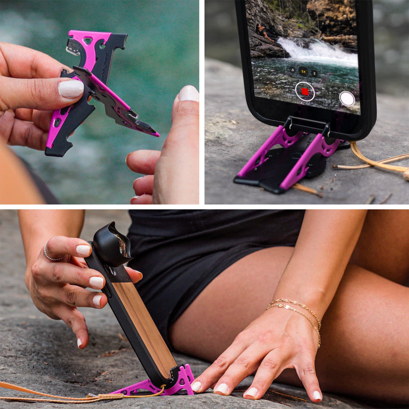 Portable Phone Stand for Perfect Photos - SnapFold-Black-State of Style