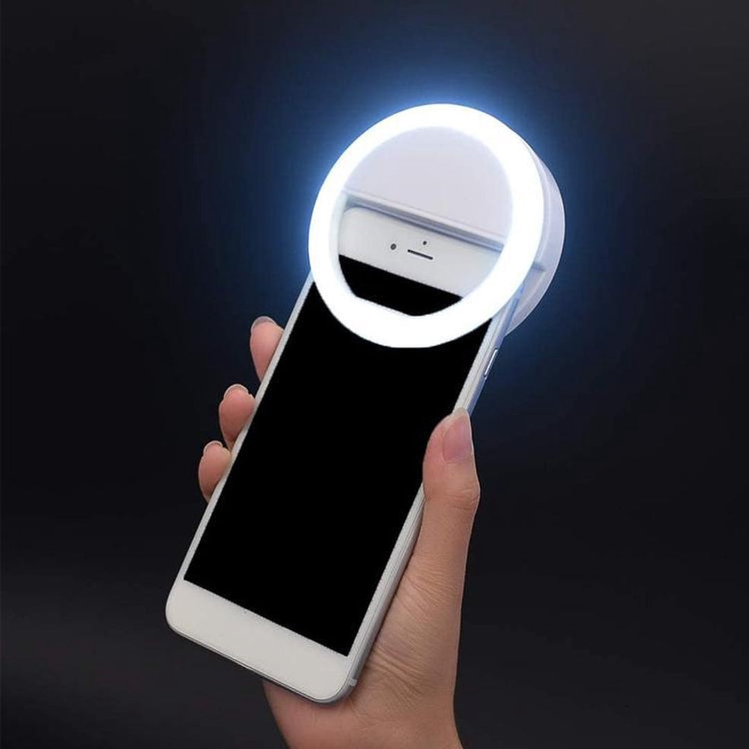 Portable Selfie Ring Light - GlowSnap-White-State of Style