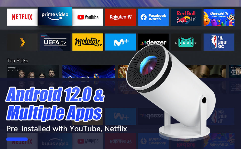 Portable Smart Projector - VisionCast 130X-State of Style