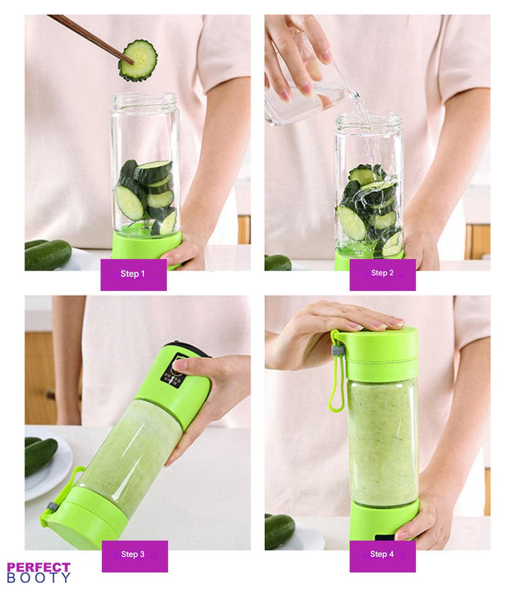 Portable Smoothie Maker with Drinking Function – FreshBlend To-Go-Pink-State of Style