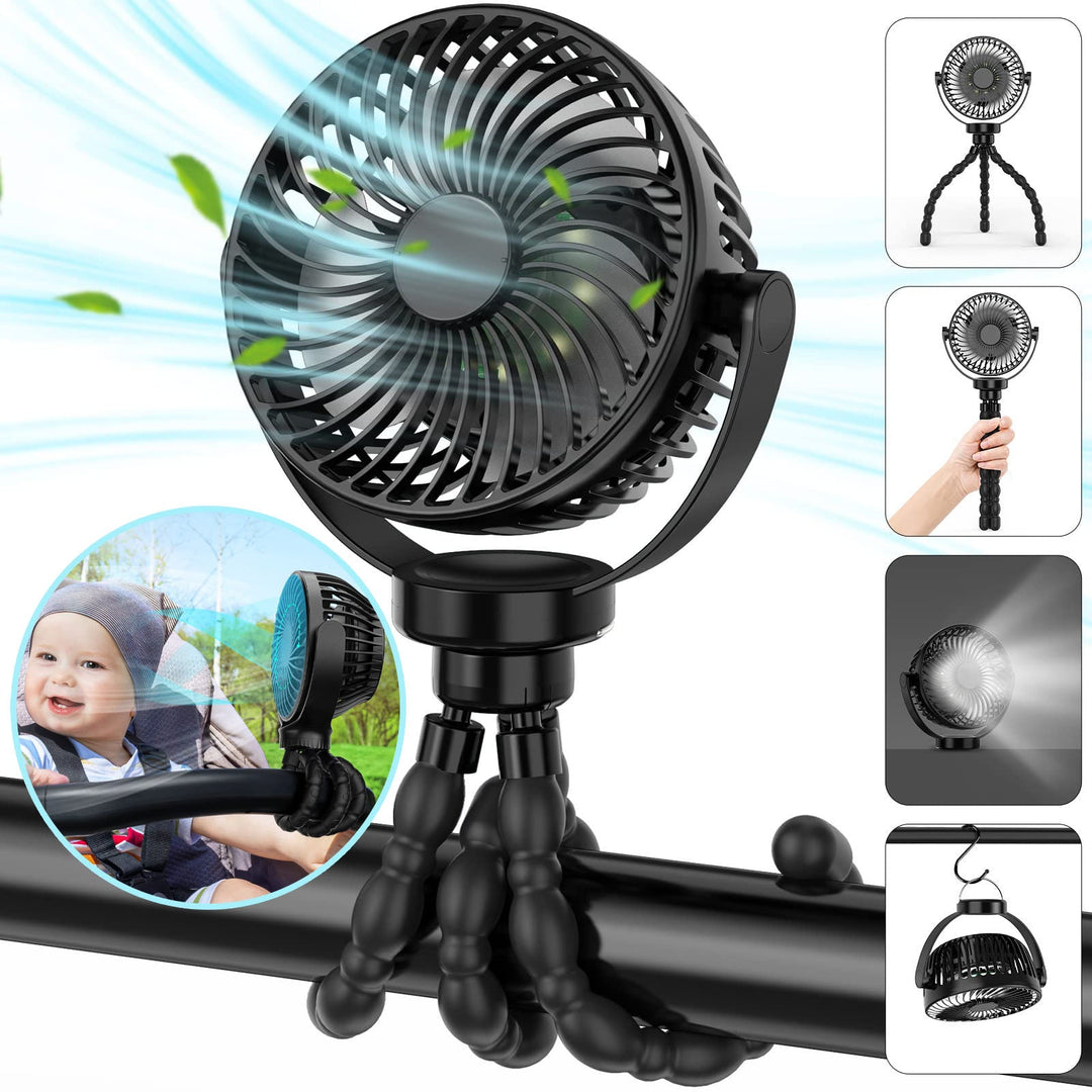 Portable Stroller Fan with 8000mAh Battery-State of Style