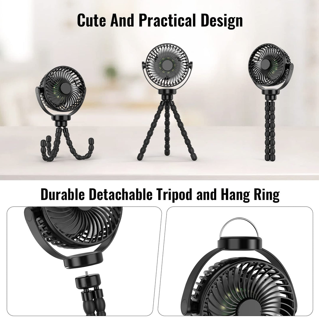Portable Stroller Fan with 8000mAh Battery-State of Style