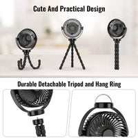 Portable Stroller Fan with 8000mAh Battery-State of Style