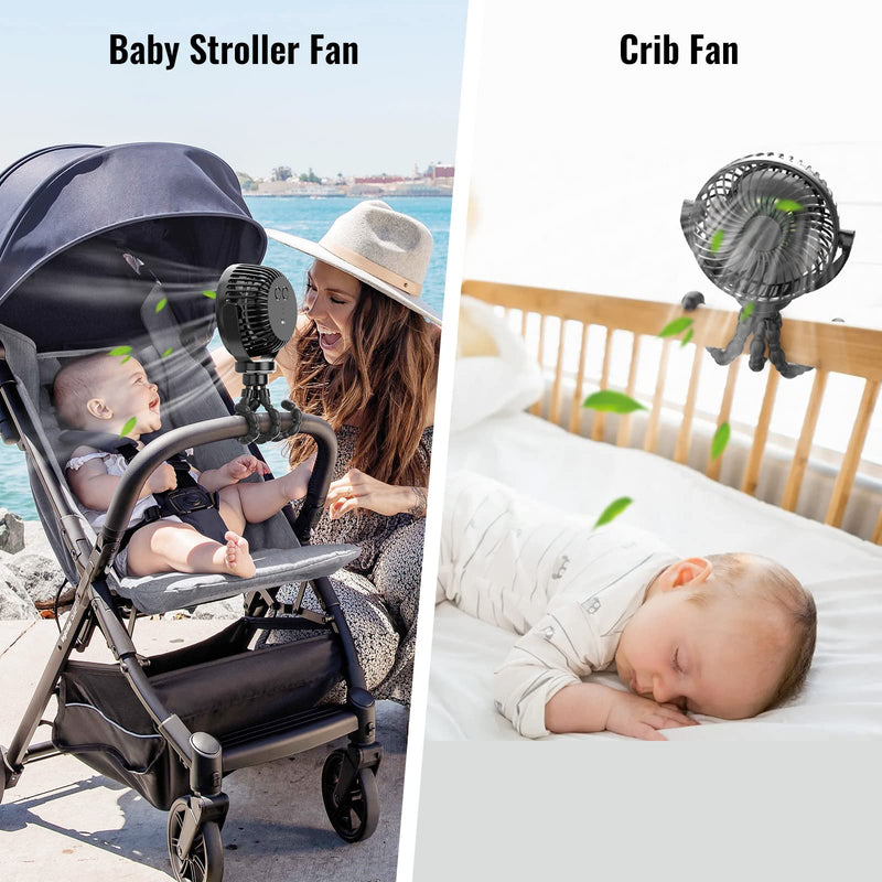 Portable Stroller Fan with 8000mAh Battery-State of Style