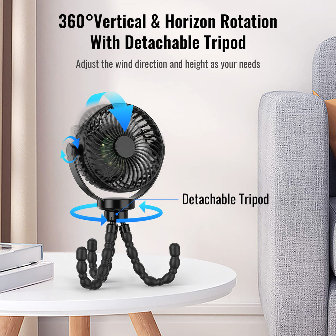 Portable Stroller Fan with 8000mAh Battery-State of Style