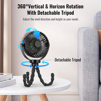 Portable Stroller Fan with 8000mAh Battery-State of Style