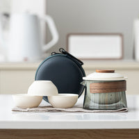 Portable & Stylish Tea Set - SipMate-Beige-State of Style