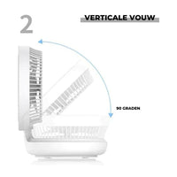 Portable Table Fan - AirFlowPro-White-Wireless-State of Style