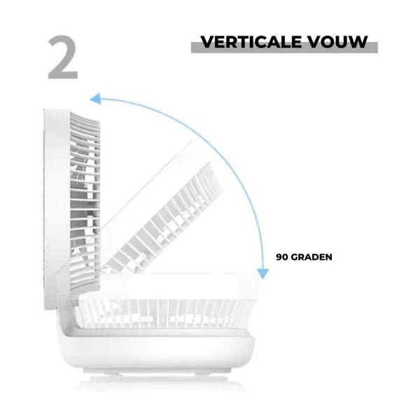 Portable Table Fan - AirFlowPro-White-Wireless-State of Style