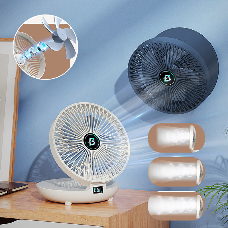 Portable Table Fan - AirFlowPro-White-Wireless-State of Style