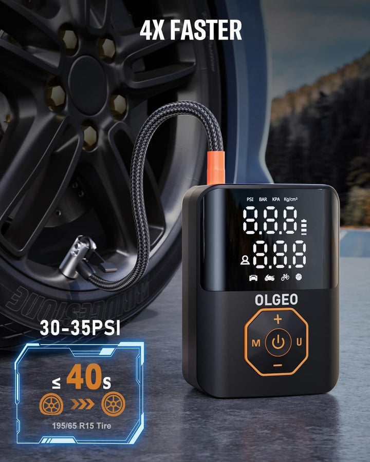 Portable Tyre Pump - 18000mAh Air Compressor for Cars and Motorbikes-State of Style