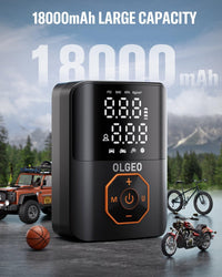 Portable Tyre Pump - 18000mAh Air Compressor for Cars and Motorcycles-State of Style