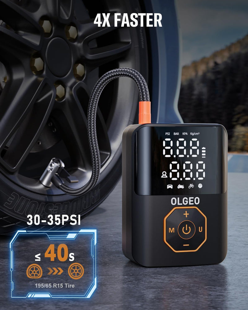 Portable Tyre Pump - 18000mAh Air Compressor for Cars and Motorcycles-State of Style