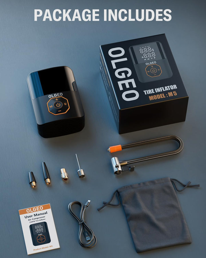 Portable Tyre Pump - 18000mAh Air Compressor for Cars and Motorcycles-State of Style