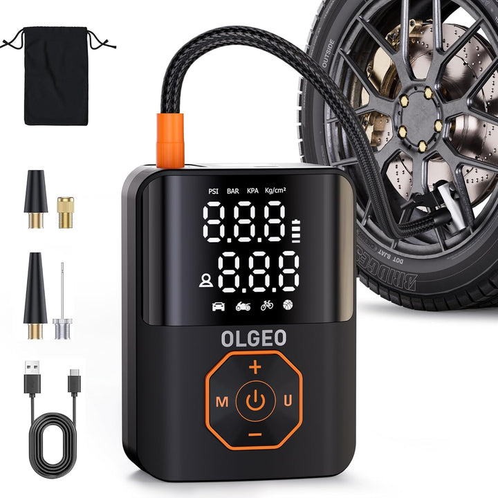 Portable Tyre Pump - 18000mAh Air Compressor for Cars and Motorcycles-State of Style