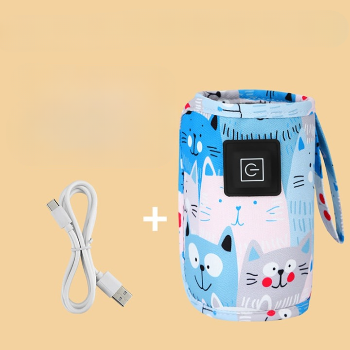 Portable USB Bottle Warmer – WarmEase-Blue-State of Style