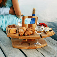 Portable Wooden Picnic Wine Table - WineNest-State of Style