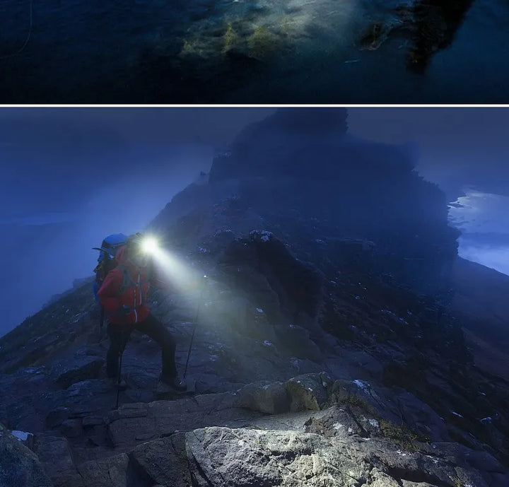 POWERFUL WATERPROOF LED HEADLAMP WITH ZOOM & RECHARGEABLE BATTERY FOR OUTDOOR ACTIVITIES-State of Style