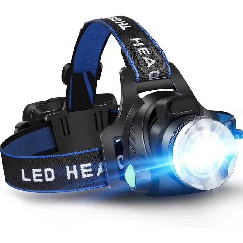 POWERFUL WATERPROOF LED HEADLAMP WITH ZOOM & RECHARGEABLE BATTERY FOR OUTDOOR ACTIVITIES-State of Style