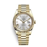 Premium Automatic Watch with Day and Date Function - Solan-Gold/white-State of Style