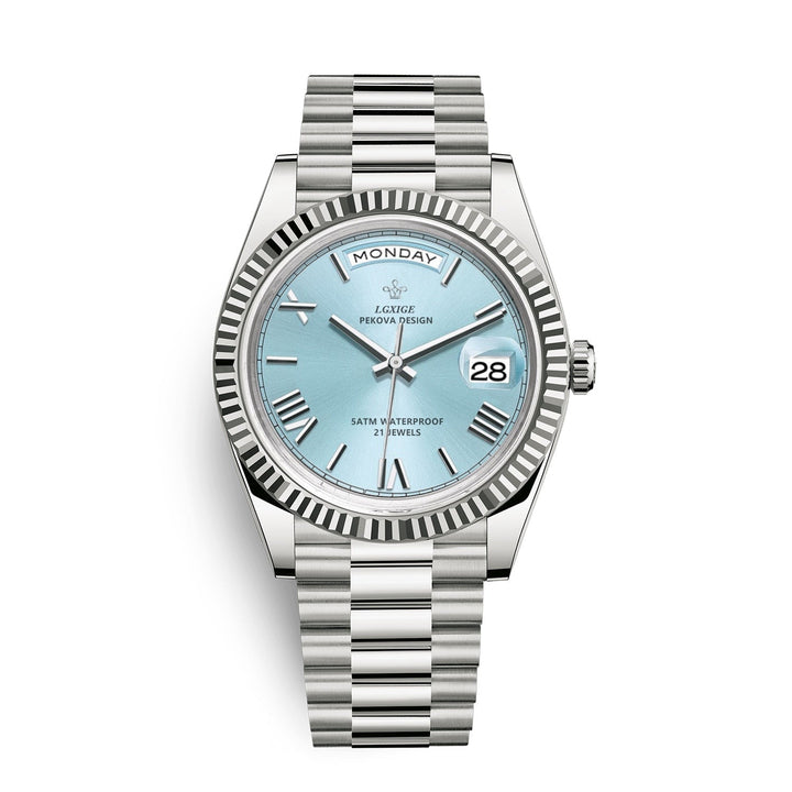 Premium Automatic Watch with Day and Date Function - Solan-Heavenly blue-State of Style
