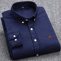 Premium Cotton Shirt - Hugo-Dark Blue-40 / ~M-State of Style