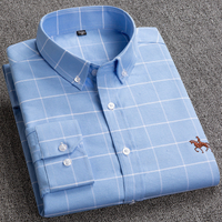 Premium Cotton Shirt - Hugo-Light Blue Check-40 / ~M-State of Style