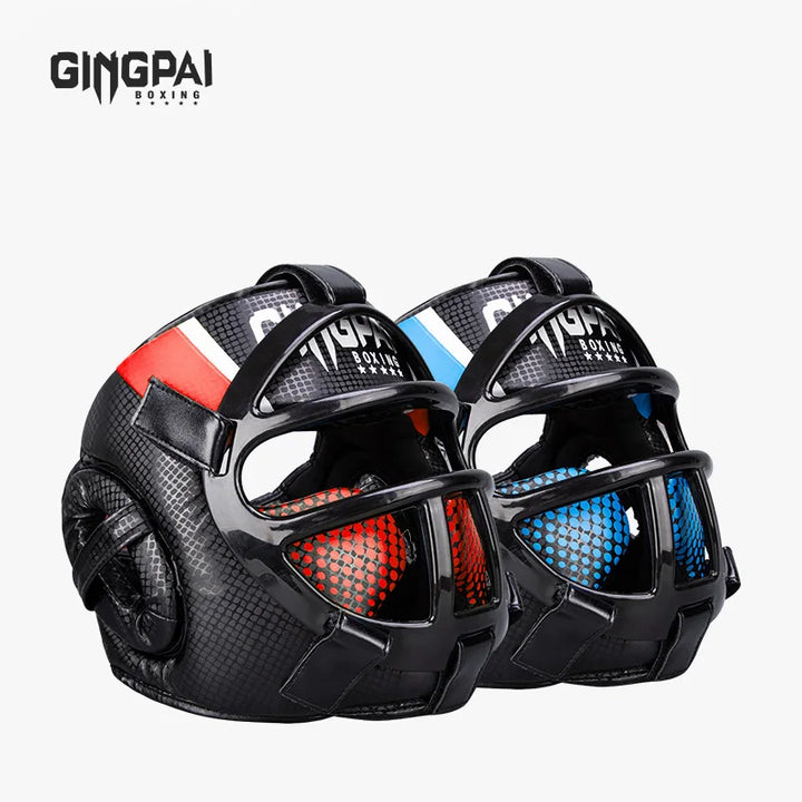 Premium Headgear with Face Mask - FightGuard-Red-S-State of Style