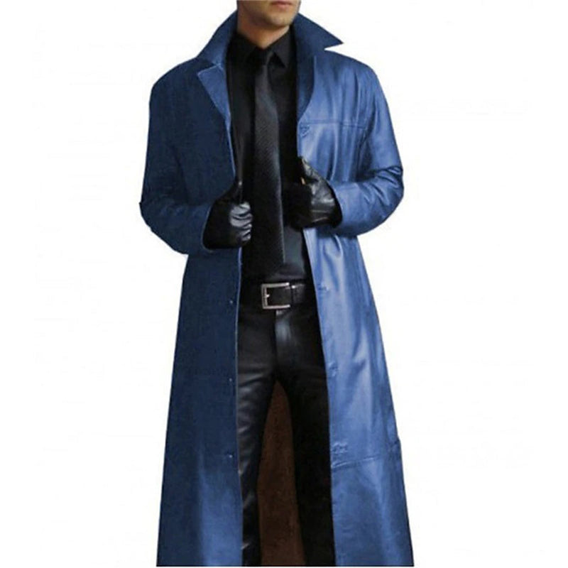 Long Leather Men's Coat – Vittorio