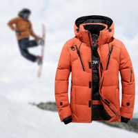 Premium Men's Parka | Winter Jacket with Removable Hood-Orange-XS-State of Style