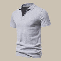 Premium Merino Polo | Men's Short-Sleeve Polo Shirt-Light Grey-M-State of Style