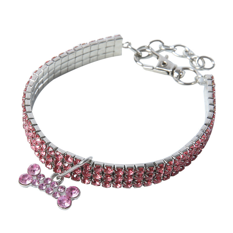 Premium Pet Collar - Bling It On-Pink-S 19.5x2x1cm-State of Style