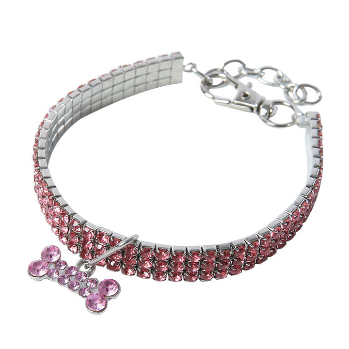 Premium Pet Collar - Bling It On-Pink-S 19.5x2x1cm-State of Style