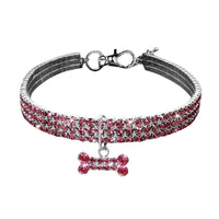 Premium Pet Collar - Bling It On-White-S 19.5x2x1cm-State of Style