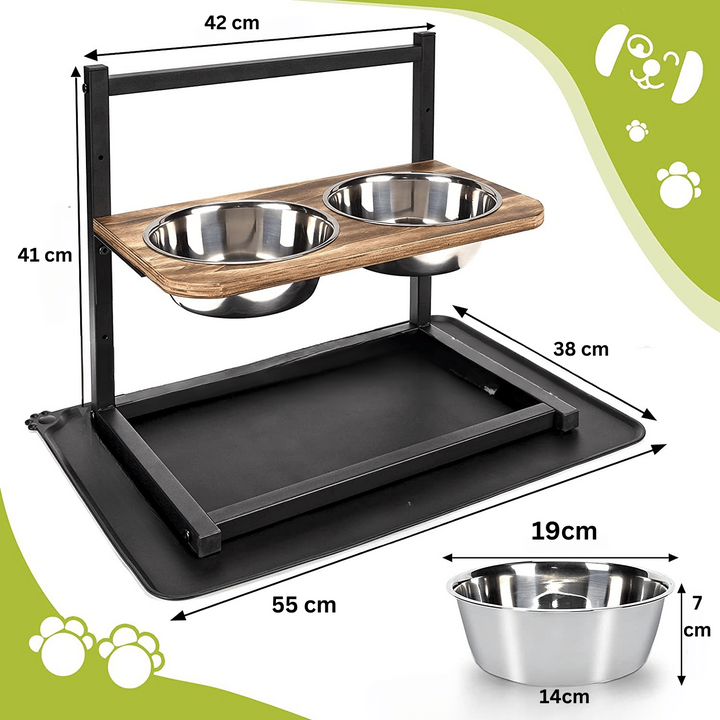 Premium Raised Dog Feeding Station - SnackHaven-State of Style