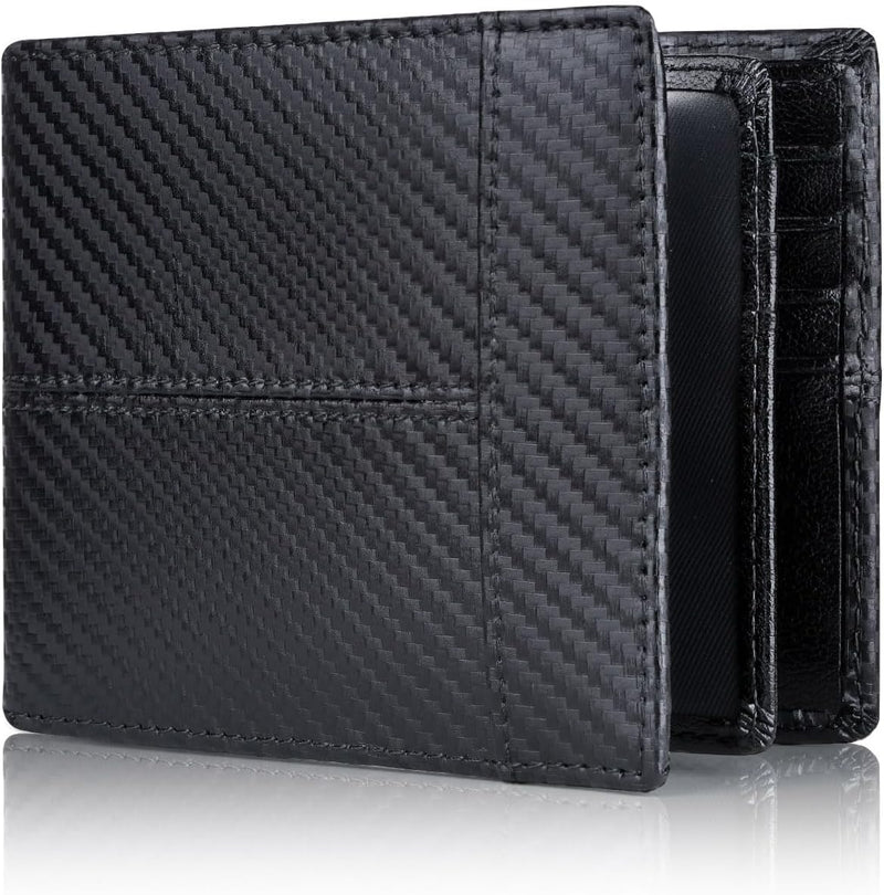 Premium RFID-Blocking Leather Bifold Wallet for Men - SlimArmor-Black 2-State of Style